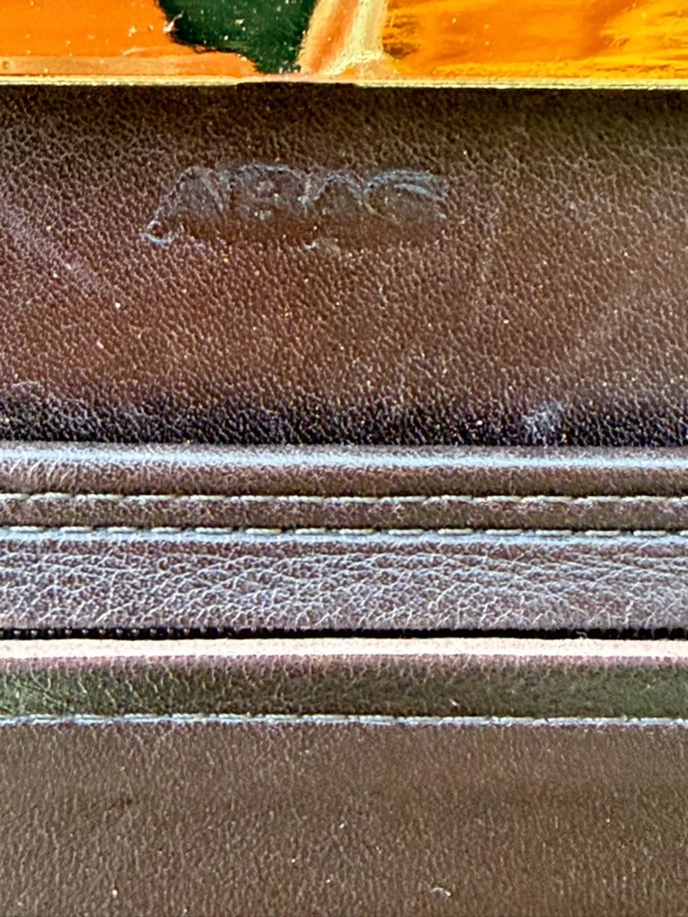 Vintage Abas‎ Brown Lamb Leather Wallet with Subtle Logo